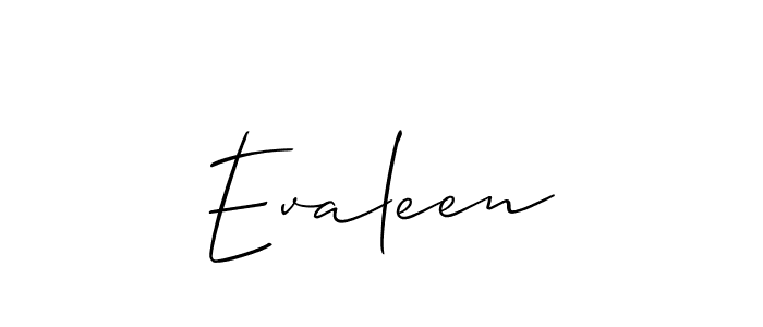 Similarly Allison_Script is the best handwritten signature design. Signature creator online .You can use it as an online autograph creator for name Evaleen. Evaleen signature style 2 images and pictures png