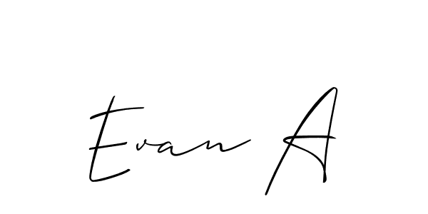 Once you've used our free online signature maker to create your best signature Allison_Script style, it's time to enjoy all of the benefits that Evan A name signing documents. Evan A signature style 2 images and pictures png