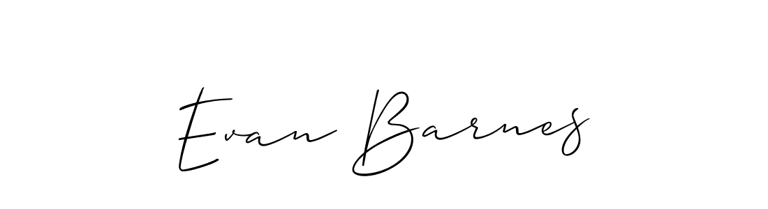 Create a beautiful signature design for name Evan Barnes. With this signature (Allison_Script) fonts, you can make a handwritten signature for free. Evan Barnes signature style 2 images and pictures png
