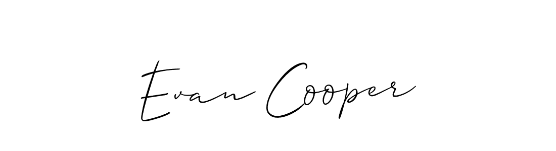 Use a signature maker to create a handwritten signature online. With this signature software, you can design (Allison_Script) your own signature for name Evan Cooper. Evan Cooper signature style 2 images and pictures png