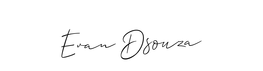 Create a beautiful signature design for name Evan Dsouza. With this signature (Allison_Script) fonts, you can make a handwritten signature for free. Evan Dsouza signature style 2 images and pictures png