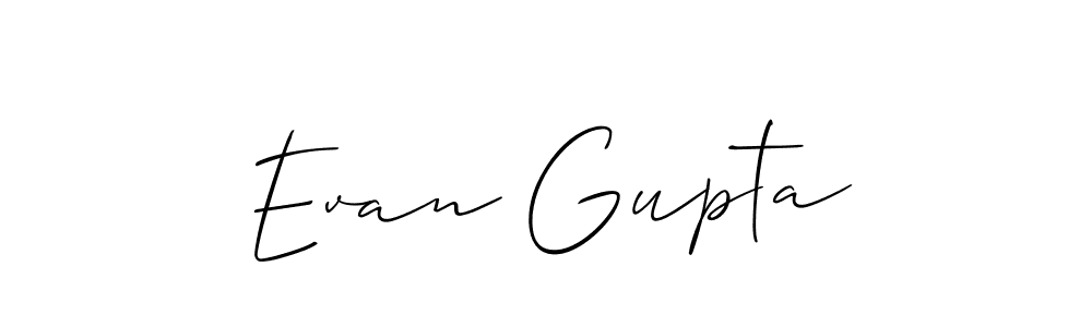 Use a signature maker to create a handwritten signature online. With this signature software, you can design (Allison_Script) your own signature for name Evan Gupta. Evan Gupta signature style 2 images and pictures png