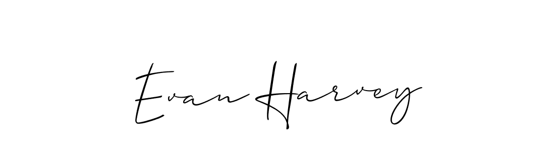 Create a beautiful signature design for name Evan Harvey. With this signature (Allison_Script) fonts, you can make a handwritten signature for free. Evan Harvey signature style 2 images and pictures png