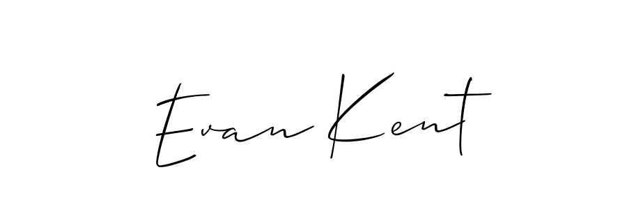 Create a beautiful signature design for name Evan Kent. With this signature (Allison_Script) fonts, you can make a handwritten signature for free. Evan Kent signature style 2 images and pictures png