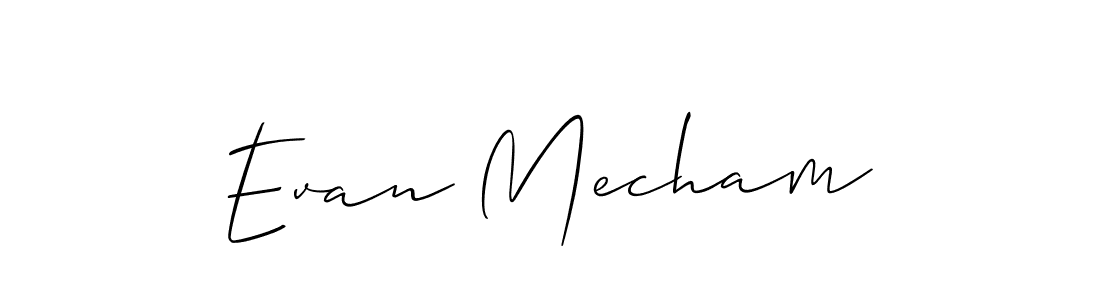 How to make Evan Mecham signature? Allison_Script is a professional autograph style. Create handwritten signature for Evan Mecham name. Evan Mecham signature style 2 images and pictures png