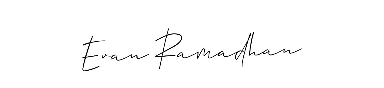 Make a beautiful signature design for name Evan Ramadhan. Use this online signature maker to create a handwritten signature for free. Evan Ramadhan signature style 2 images and pictures png