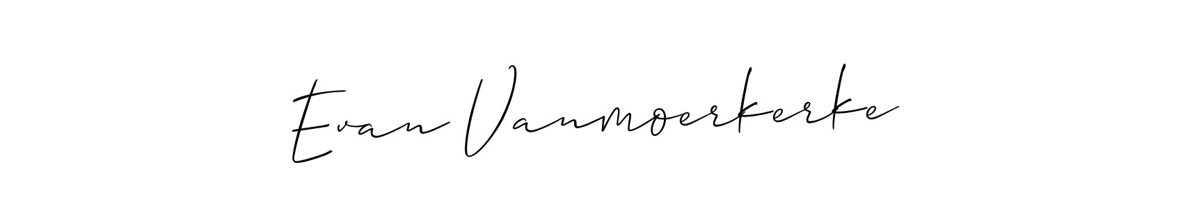 Design your own signature with our free online signature maker. With this signature software, you can create a handwritten (Allison_Script) signature for name Evan Vanmoerkerke. Evan Vanmoerkerke signature style 2 images and pictures png
