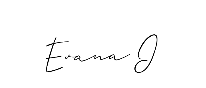 Similarly Allison_Script is the best handwritten signature design. Signature creator online .You can use it as an online autograph creator for name Evana I. Evana I signature style 2 images and pictures png