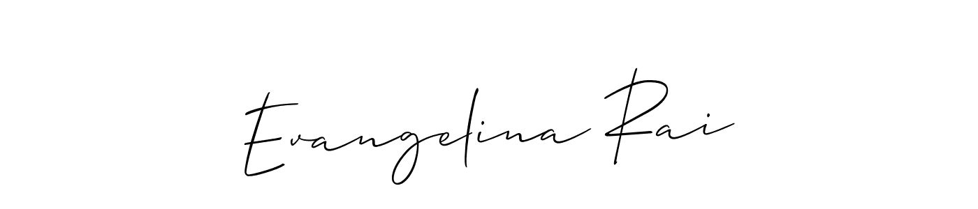 You can use this online signature creator to create a handwritten signature for the name Evangelina Rai. This is the best online autograph maker. Evangelina Rai signature style 2 images and pictures png