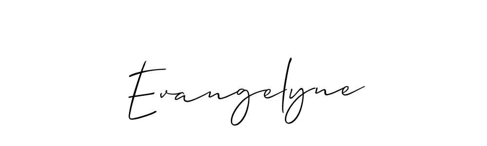 It looks lik you need a new signature style for name Evangelyne. Design unique handwritten (Allison_Script) signature with our free signature maker in just a few clicks. Evangelyne signature style 2 images and pictures png