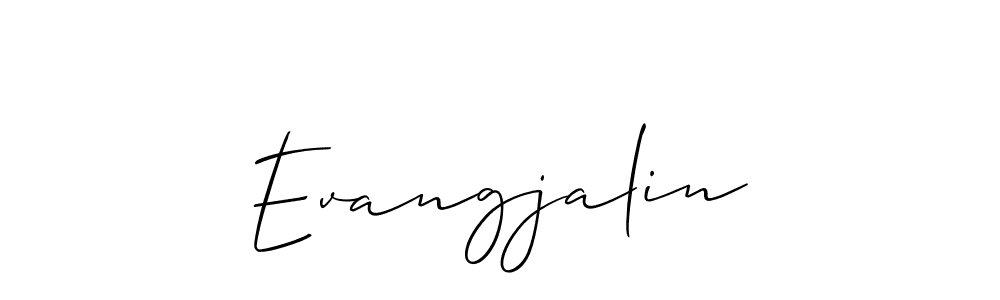 if you are searching for the best signature style for your name Evangjalin. so please give up your signature search. here we have designed multiple signature styles  using Allison_Script. Evangjalin signature style 2 images and pictures png