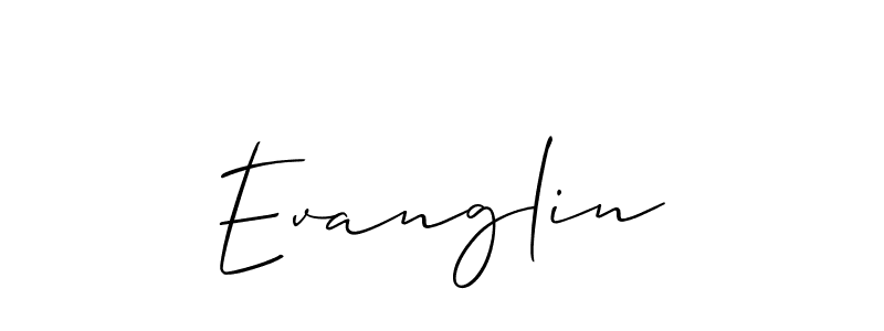 You should practise on your own different ways (Allison_Script) to write your name (Evanglin) in signature. don't let someone else do it for you. Evanglin signature style 2 images and pictures png