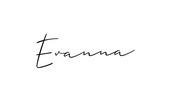 Similarly Allison_Script is the best handwritten signature design. Signature creator online .You can use it as an online autograph creator for name Evanna. Evanna signature style 2 images and pictures png