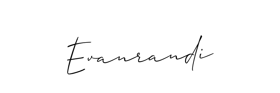 How to Draw Evanrandi signature style? Allison_Script is a latest design signature styles for name Evanrandi. Evanrandi signature style 2 images and pictures png