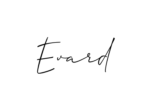You should practise on your own different ways (Allison_Script) to write your name (Evard) in signature. don't let someone else do it for you. Evard signature style 2 images and pictures png