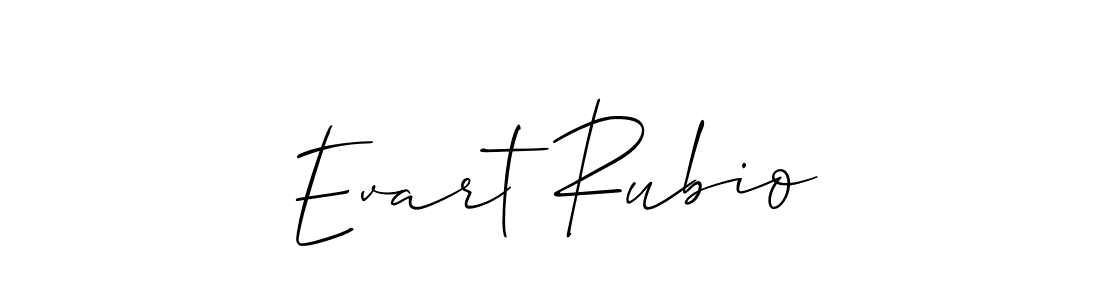 Make a beautiful signature design for name Evart Rubio. Use this online signature maker to create a handwritten signature for free. Evart Rubio signature style 2 images and pictures png