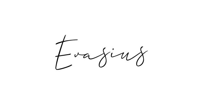 How to Draw Evasius signature style? Allison_Script is a latest design signature styles for name Evasius. Evasius signature style 2 images and pictures png