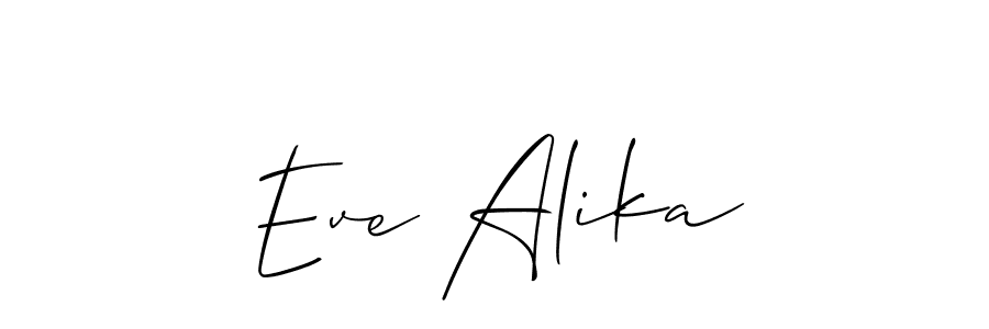 Make a beautiful signature design for name Eve Alika. Use this online signature maker to create a handwritten signature for free. Eve Alika signature style 2 images and pictures png