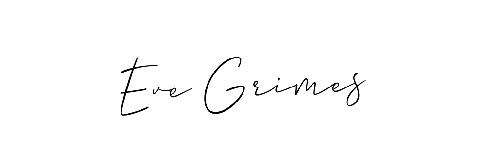 How to make Eve Grimes signature? Allison_Script is a professional autograph style. Create handwritten signature for Eve Grimes name. Eve Grimes signature style 2 images and pictures png