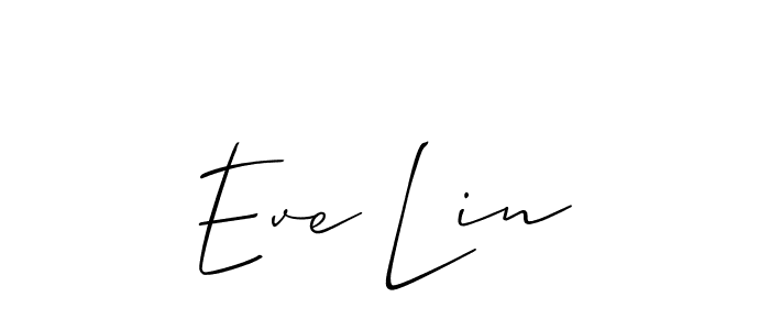 How to make Eve Lin signature? Allison_Script is a professional autograph style. Create handwritten signature for Eve Lin name. Eve Lin signature style 2 images and pictures png