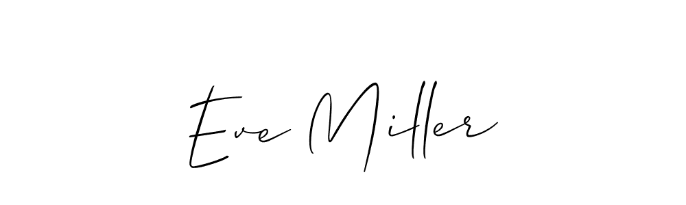 Allison_Script is a professional signature style that is perfect for those who want to add a touch of class to their signature. It is also a great choice for those who want to make their signature more unique. Get Eve Miller name to fancy signature for free. Eve Miller signature style 2 images and pictures png