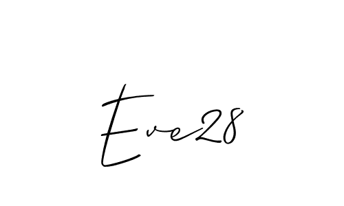 if you are searching for the best signature style for your name Eve28. so please give up your signature search. here we have designed multiple signature styles  using Allison_Script. Eve28 signature style 2 images and pictures png