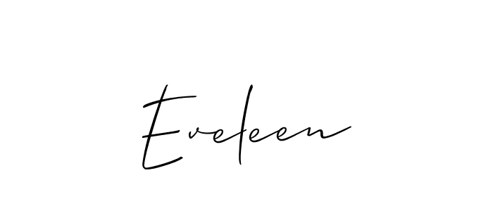 Best and Professional Signature Style for Eveleen. Allison_Script Best Signature Style Collection. Eveleen signature style 2 images and pictures png