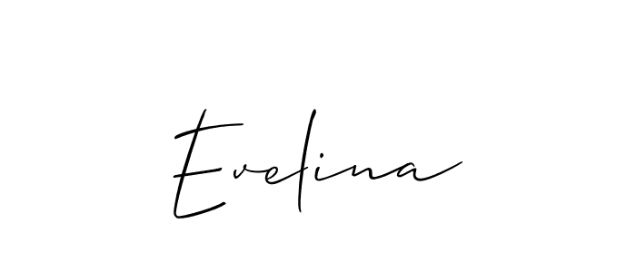 Best and Professional Signature Style for Evelina. Allison_Script Best Signature Style Collection. Evelina signature style 2 images and pictures png