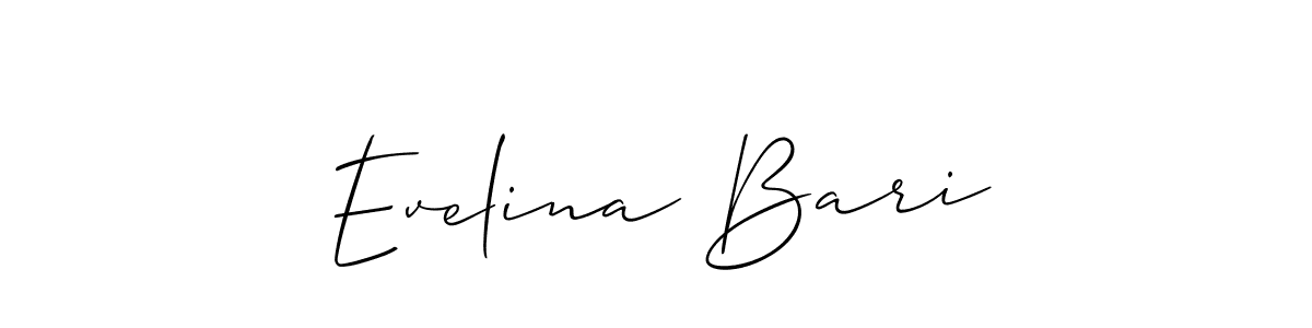 You should practise on your own different ways (Allison_Script) to write your name (Evelina Bari) in signature. don't let someone else do it for you. Evelina Bari signature style 2 images and pictures png