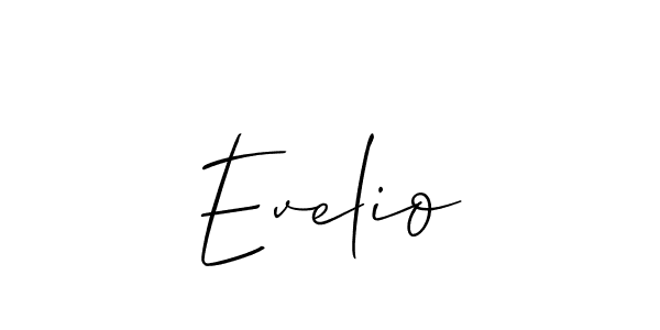 Also we have Evelio name is the best signature style. Create professional handwritten signature collection using Allison_Script autograph style. Evelio signature style 2 images and pictures png