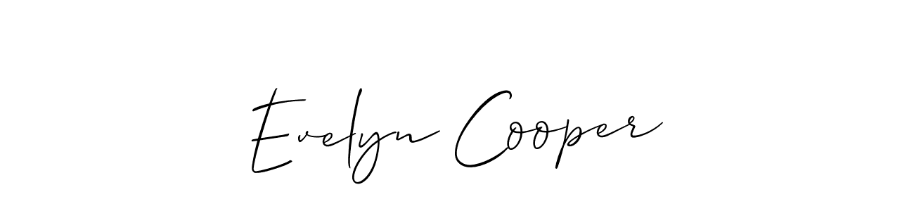Create a beautiful signature design for name Evelyn Cooper. With this signature (Allison_Script) fonts, you can make a handwritten signature for free. Evelyn Cooper signature style 2 images and pictures png