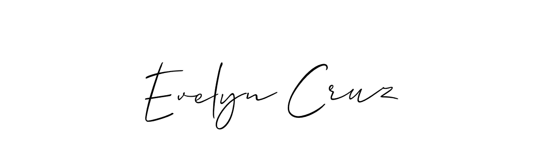 Design your own signature with our free online signature maker. With this signature software, you can create a handwritten (Allison_Script) signature for name Evelyn Cruz. Evelyn Cruz signature style 2 images and pictures png