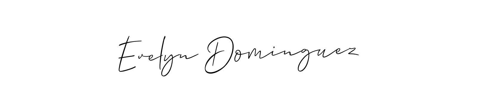 Design your own signature with our free online signature maker. With this signature software, you can create a handwritten (Allison_Script) signature for name Evelyn Dominguez. Evelyn Dominguez signature style 2 images and pictures png