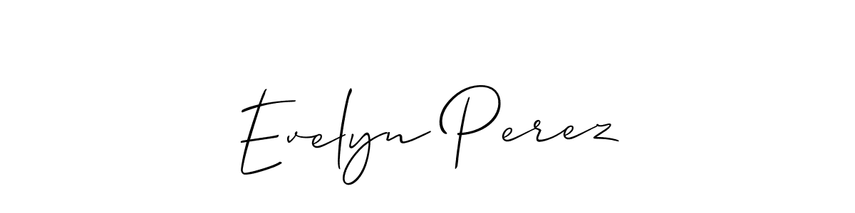 Similarly Allison_Script is the best handwritten signature design. Signature creator online .You can use it as an online autograph creator for name Evelyn Perez. Evelyn Perez signature style 2 images and pictures png