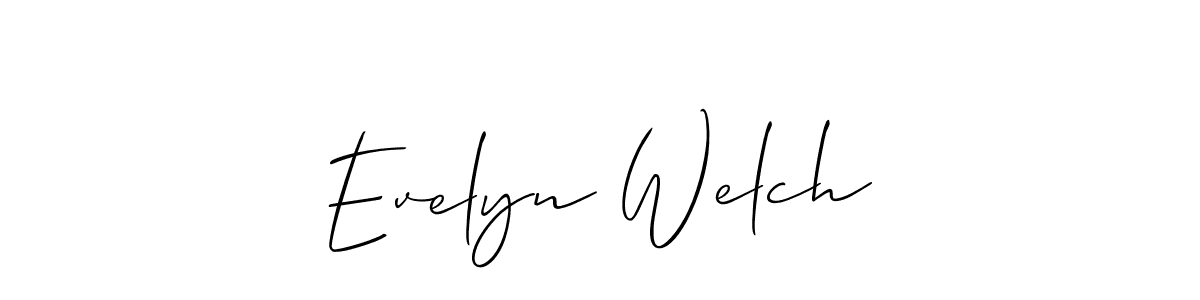 It looks lik you need a new signature style for name Evelyn Welch. Design unique handwritten (Allison_Script) signature with our free signature maker in just a few clicks. Evelyn Welch signature style 2 images and pictures png