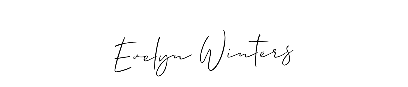 Design your own signature with our free online signature maker. With this signature software, you can create a handwritten (Allison_Script) signature for name Evelyn Winters. Evelyn Winters signature style 2 images and pictures png