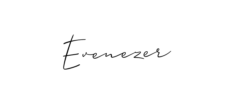 How to make Evenezer name signature. Use Allison_Script style for creating short signs online. This is the latest handwritten sign. Evenezer signature style 2 images and pictures png