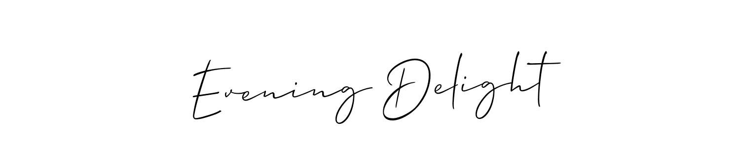 You can use this online signature creator to create a handwritten signature for the name Evening Delight. This is the best online autograph maker. Evening Delight signature style 2 images and pictures png