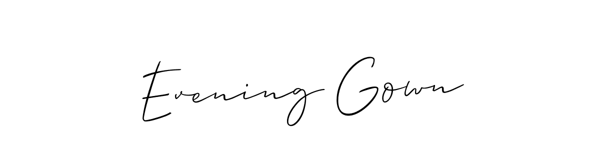 Check out images of Autograph of Evening Gown name. Actor Evening Gown Signature Style. Allison_Script is a professional sign style online. Evening Gown signature style 2 images and pictures png