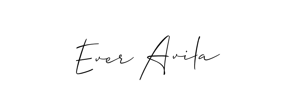 Use a signature maker to create a handwritten signature online. With this signature software, you can design (Allison_Script) your own signature for name Ever Avila. Ever Avila signature style 2 images and pictures png