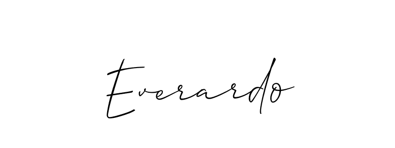 Also we have Everardo name is the best signature style. Create professional handwritten signature collection using Allison_Script autograph style. Everardo signature style 2 images and pictures png