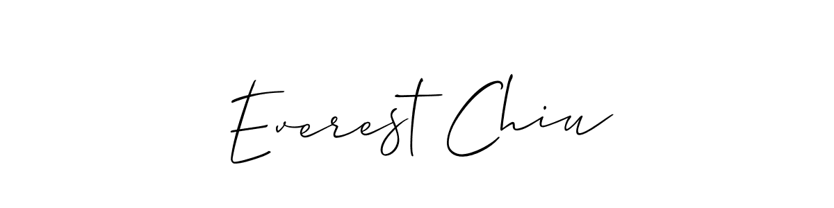 Make a beautiful signature design for name Everest Chiu. Use this online signature maker to create a handwritten signature for free. Everest Chiu signature style 2 images and pictures png