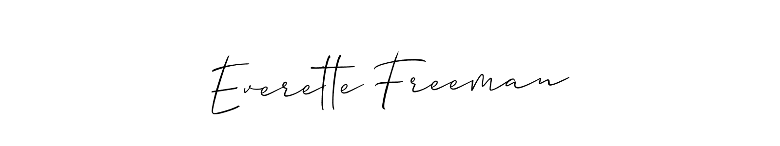 It looks lik you need a new signature style for name Everette Freeman. Design unique handwritten (Allison_Script) signature with our free signature maker in just a few clicks. Everette Freeman signature style 2 images and pictures png