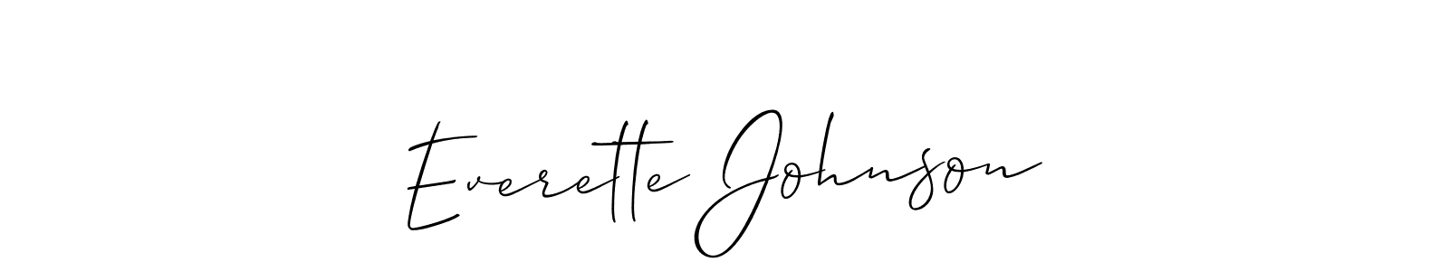 This is the best signature style for the Everette Johnson name. Also you like these signature font (Allison_Script). Mix name signature. Everette Johnson signature style 2 images and pictures png