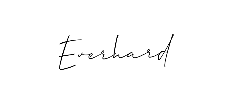 You should practise on your own different ways (Allison_Script) to write your name (Everhard) in signature. don't let someone else do it for you. Everhard signature style 2 images and pictures png