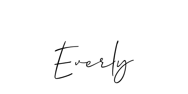 Design your own signature with our free online signature maker. With this signature software, you can create a handwritten (Allison_Script) signature for name Everly. Everly signature style 2 images and pictures png