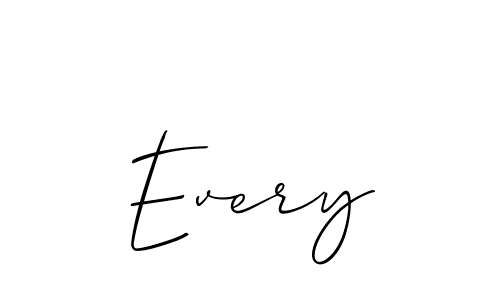 You should practise on your own different ways (Allison_Script) to write your name (Every) in signature. don't let someone else do it for you. Every signature style 2 images and pictures png