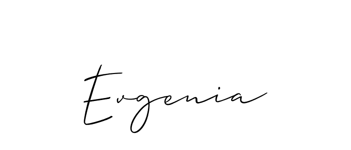 Similarly Allison_Script is the best handwritten signature design. Signature creator online .You can use it as an online autograph creator for name Evgenia. Evgenia signature style 2 images and pictures png