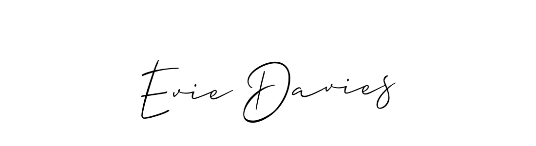 Also You can easily find your signature by using the search form. We will create Evie Davies name handwritten signature images for you free of cost using Allison_Script sign style. Evie Davies signature style 2 images and pictures png