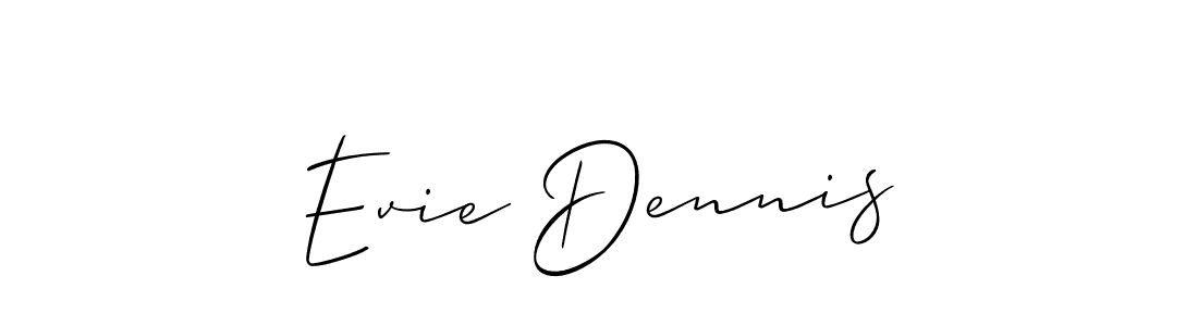Make a beautiful signature design for name Evie Dennis. Use this online signature maker to create a handwritten signature for free. Evie Dennis signature style 2 images and pictures png
